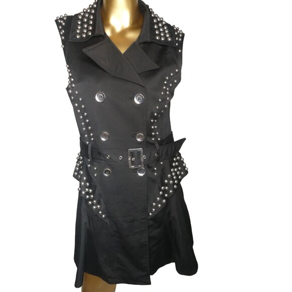 Bebe Black Studed Mini‎ Dress - Picture 2 of 4